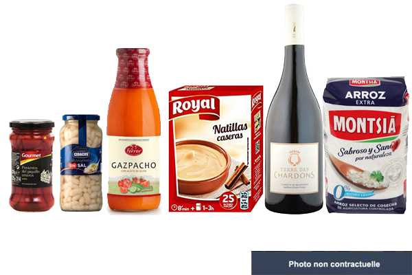 Lot de produits alimentaires