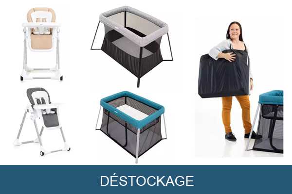 Lits de voyage et chaises hautes pour enfant